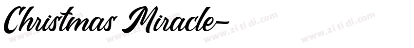 Christmas Miracle字体转换